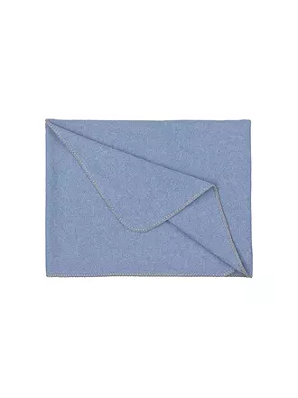 STEINER 1888 | Wolldecke "Alina" 150x190cm kiwi | hellblau